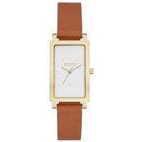 Skagen Women Analog Quartz Watch with Leather Strap SKW3097
