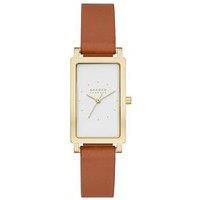 Skagen Women Analog Quartz Watch with Leather Strap SKW3097