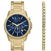 Armani Exchange Men/'s Analog Quartz Watch with Stainless Steel Strap AX7151SET