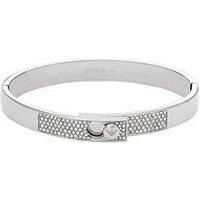 Emporio Armani Women/'s Stainless Steel with Crystals Setted Bangle Bracelet, EGS3088040