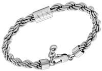 Armani Exchange Men/'s Stainless Steel Chain Bracelet, AXG0123040