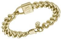 Armani Exchange Men/'s Gold-Tone Stainless Steel Chain Bracelet, AXG0129710