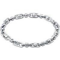Michael Kors Women/'s Premium Astor Link Platinum-Plated Brass Chain Bracelet, MKJ835700040