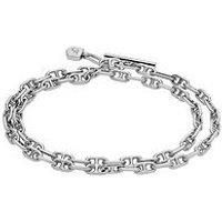 Fossil Women/'s Heritage Silver Stainless Steel Bracelet, JA7245040