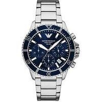 Emporio Armani Men/'s Analog Quartz Watch with Stainless Steel Strap AR11681