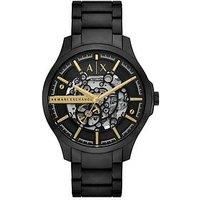 Armani Exchange Men/'s Analog Mechanical Hand Wind Watch with Stainless Steel Strap AX2463
