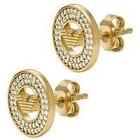 Emporio Armani Women/'s Gold-Tone Sterling Silver Earring, EG3629710