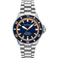 Emporio Armani Men'S Sea Explorer Automatic Stainless Steel Watch Ar60090 - Silver