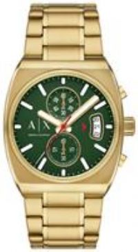 Armani Exchange Men's Green Stainless Steel Bracelet Watch