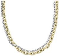 Armani Exchange Men/'s Gold-Tone Stainless Steel Necklace, AXG0160710
