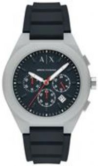 Armani Exchange Men'S Sync Chronograph Silicone Watch Ax4172 - Grey