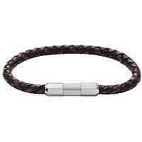 Fossil Knox Men/'s Silver-Tone Brass Bracelet, JF04918040