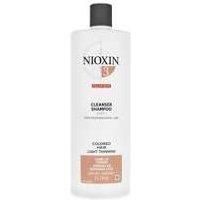 Nioxin 3D Care System System 3 Step 1 Color Safe Cleanser Shampoo: For Colored Hair With Light Thinning 1000ml  Haircare