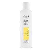 Nioxin System 1 Scalp + Hair Conditioner - Hair Thickening Conditioner for Natural Hair with Light Thinning - with Niacinamide (300ml)