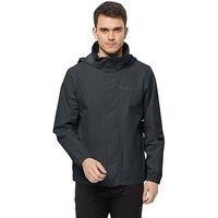 Jack Wolfskin Mens Stormy Point Jacket Rain Coat Top Long Sleeve Funnel Neck