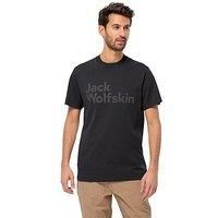 Jack Wolfskin Men/'s Essential Logo T M T-Shirt, Black, S