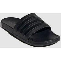 adidas Unisex Adilette Comfort Slides, Core Black/Core Black/Core Black, 8 UK