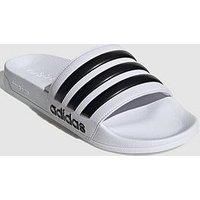 adidas Men/'s Adilette Shower Slippers, Ftwwht/Cblack/Ftwwht, 6 UK