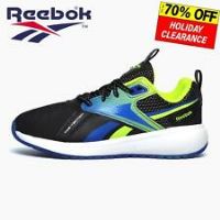Reebok Baby Boys Durable XT Sneakers, Core Black/Vector Blue/Acid Yellow, 10 UK Child