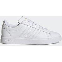 adidas Women/'s Grand Court 2.0 Sneaker, White Ftwbla Ftwbla Dormet, 3 UK
