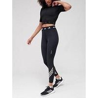 Adidas Tech-Fit 3 Stripes 7/8 Leggings - Black