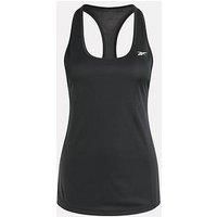 Women's Reebok Workout Ready Mesh Back Tank in Black