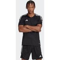 adidas Men/'s TIRO 23 JSY T-Shirt, Black/White, S