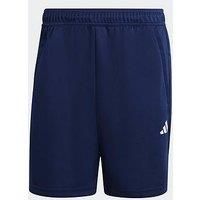 adidas Men/'s Train Essentials All Set Training Shorts, Dark Blue/White, M