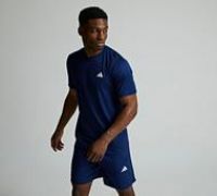 adidas Men/'s Train Essentials Training Tee, Dark Blue/White, M