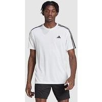 adidas IB8151 TR-ES Base 3S T T-Shirt Men/'s White/Black Size S