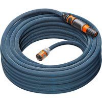 Gardena Liano Xtreme 1/2 inch, 20m set: Extremely robust textile garden hose, for indoor water taps, with PVC inner tube, lightweight, weather-resistant (18470-20)