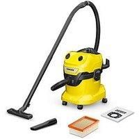 Kärcher 1.628-211.0, WD 4 V-20/5/22 Wet & Dry Vacuum Cleaner, Yellow, 1000 W, 20 liters