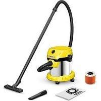 Bundle of Kärcher WD 2 Plus S V-15/4/18/C 1.628-055.0, Wet & Dry Vacuum, Black, 1000 W, 15 liters, 74 Decibeles + Kärcher Original Car nozzle