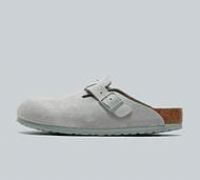 Birkenstock Boston Leather Sandal - Grey - Size 42