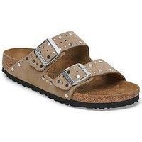 Birkenstock Arizona (Pelle) - Women/'s Leather Sandal with Double Band, Taupe N, 3 UK