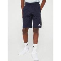 Adidas Sportswear Essentials Junior Unisex 3 Stripe Knit Short - Navy