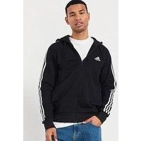 adidas IC0433 M 3S FT FZ HD Sweatshirt Men/'s black/white S