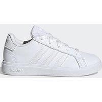 adidas Boy/'s Grand Court 2.0 Sneaker, Ftwr White Ftwr White Grey One, 12 UK