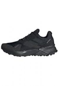 adidas Men/'s Terrex Soulstride RAIN.RDY Trail Running Shoes, Carbon Black/Carbon/Grey SIX, 8.5 UK