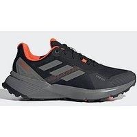 adidas Men/'s Terrex Soulstride RAIN.RDY Trail Running Shoes, core Black/Grey Four/Solar red, 9 UK
