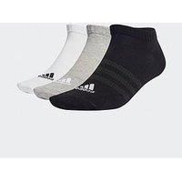 adidas IC1337 T SPW LOW 3P Socks Unisex medium grey heather/white/black S