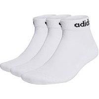 adidas Unisex Set Di 3 Paia Di Calzini Socks, white/black, XS , 2-3.5 UK