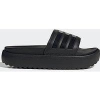 adidas Women/'s Adilette Platform Slides Slippers, core Black/core Black/core Black, 4 UK