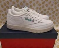reebok club c Trainers Men’s Boys Size 4.5uk Chalk / Green