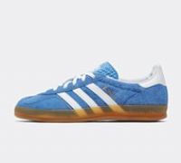adidas Originals Womens Gazelle Indoor Trainer - Blue - Size 3.5