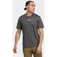 Adidas Terrex Men'S Centre Chest Logo T-Shirt - Grey