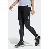 adidas Terrex Agravic Womens Trail Running Leggings Pole Pockets Hiking Black