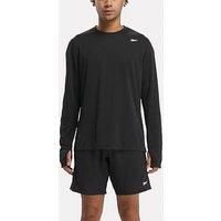 Reebok Men/'s Train Long Sleeve Tech T-Shirt, Night Black, M