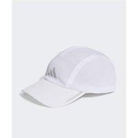 adidas Unisex/'s Running AEROREADY Four-Panel Mesh Cap, White/Reflective Silver, L