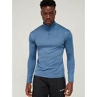 Adidas Terrex Men'S Mountain Half Zip Long Sleeve Top - Grey